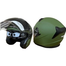 Nero 528 Mat Yeşil Çenesiz Açık Kask Fiyatları ve Özellikleri