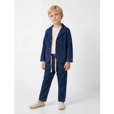 Zekids Erkek Çocuk Müslin Dokulu Rahat Kesim Pantolon