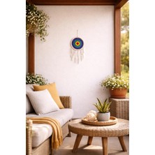 El Yapımı Renkli Düş Kapanı 22 cm – Bohem Duvar Süsü, Balkon Salon Dekorasyonu