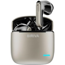 Biriva X27 Pro Anc-Enc Gürültü Engelleyici Bluetooth Kulaklık Tüm Telefonlar ile Uyumlu (Metal Kasa)