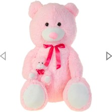 Keskin Sound Dev Boy Peluş Ayıcık – Pembe (Yavrulu) 95CM