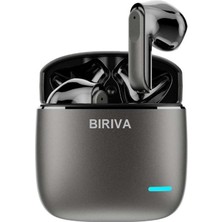 Biriva X27 Pro Anc-Enc Gürültü Engelleyici Bluetooth Kulaklık Tüm Telefonlar ile Uyumlu (Metal Kasa)