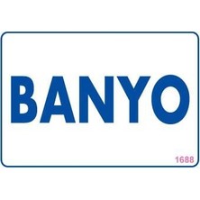 Banyo Uyarı Levhası 17,5X25 KOD:1688