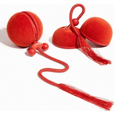 Cheerble Wicked Ball Duo 2 Interaktif Şarjlı Kedi Oyun Topu Kırmızı