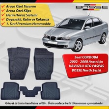 Seat Cordoba Paspas Araca Özel 2002-2008 Arası Sedan Derin Havuzlu Paspas Bosse North Serisi