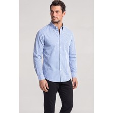 Paul & Shark Erkek Slim Fit Pamuklu Gömlek Yaka Uzun Kollu Beyaz Gömlek 99313010-S74