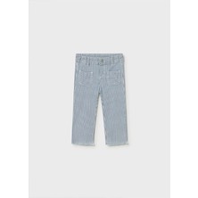 Mayoral Yazlık Kız Bebek Çizgili Denim Pantolon - Mavi