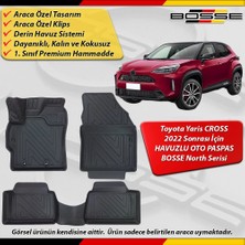 Toyota Yaris Cross Paspas Araca Özel 2022 Sonrası Için Derin Havuzlu Paspas Bosse North Serisi