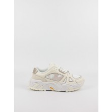 Calvin Klein Kadın Logolu Bağcıklı Günlük Kullanım Krem Sneaker YW0YW01483-0LC