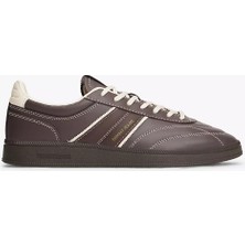 Tommy Hilfiger Erkek Dikiş Detaylı Düşük Bilekli Rahat Taban Deri Kahverengi Sneaker EM0EM01708-GW1