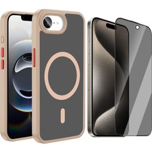 Vendas iPhone 17E Kılıf M-Safe Şarj Özellikli Mat Arka Yüzey Vendas Sio Kapak + Hayalet Ekran Koruyucu