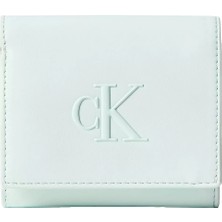 Calvin Klein Kadın Ck Logolu Çoklu Kart Bölmeli Mavi Cüzdan LV04F1156G-U3L