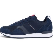 Tommy Hilfiger Erkek Düşük Bilekli Rahat Taban Lacivert Sneaker FM0FM05830-DW5
