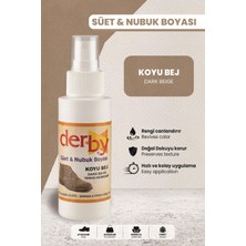 Derby Koyu Bej Süet Nubuk Renk Yenileyici Sprey 100 ml – Ayakkabı & Çanta Boyası