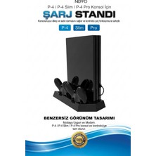 Neffo Ps4 Ps4 Pro Uyumlu Fanlı Şarj Stand Ultrathin Charging Heat Sink (Tüm Ps//4 Serisine Uygun)