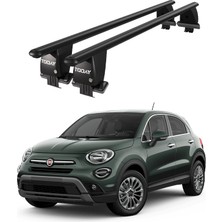 Today Auto Royal Fiat 500X (2015 ve Sonrası) Uyumlu Siyah Ara Atkı Port Bagaj Tavan Barı