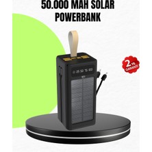 Güneş Enerjili Powerbank Dijital Göstergeli Taşınabilir Güç Kaynağı