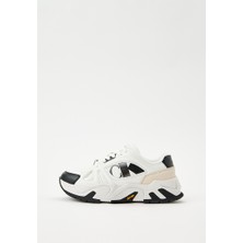Calvin Klein Kadın Logolu Bağcıklı Günlük Kullanım Beyaz Sneaker YW0YW01483-0LD