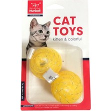 Nunbell Kedi Oyuncagı Simli Top 2 Li