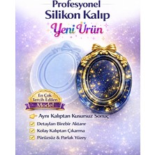 Stonechem Fiyonklu Oval Çerçeve Silikon Kalıp | Epoksi Reçine, Mum, Sabun Kalıbı,taş Tozu