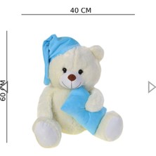 Keskin Sound Peluş Ayıcık Uyku Arkadaşım Mavi 60CM