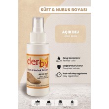 Derby Açık Bej Süet Nubuk Renk Yenileyici Sprey 100 ml Hızlı ve Kolay Uygulama Özelliğiyle