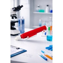 Labolist Pipet Pompası Plastik Kırmızı 25 ml - 1 Adet