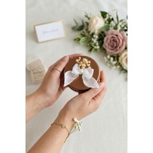 Bulud Design Hediyelik Süslemeli Kokulu Soya Mumu 10 Adet- Düğün Nişan Nikah Hatırası Bronz Teneke Kutuda Şık Tasarım Mum