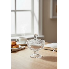 Bereketli Store Ayaklı Kristal Cam Şekerlik | Kapaklı Şekerlik, Lokumluk, Dekoratif Sunumluk