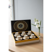 Bereketli Store Kosova 6’lı Damla Fincan Takımı | Modern ve Dekoratif Kahve Fincanı Seti