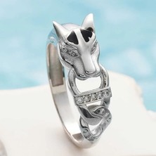 Inure Jewelry ​gümüş Kaplan Figürlü Kadın Yüzük