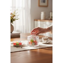 Bereketli Store Cam Lokumluk – Kapaklı Dekoratif Cam Kavanoz, Sofra ve Mutfak Aksesuarı