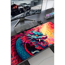 Charmbi Ejderha Temalı 30X70 Procontrol Mouse Pad Gaming Mousepad Kaymaz Taban Büyük Oyuncu Ultra Pürüzsüz