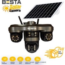 Nikaa Shop 3+3+3 Mp Wifi Solar Kablosuz Güvenlik Kamerası BS-2089