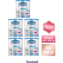 Senimil Anti-Reflü (Ar) Bebek Sütü 400 gr  5 Li Avantaj Paketi