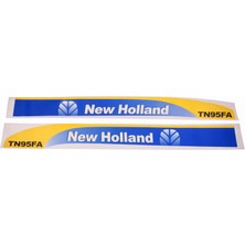 Peren Traktör New Holland TN95FA Yan Yazı Takımı Kaporta Etiketi Sağ - Sol Kaput Sticker Seti