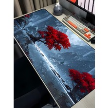 Charmbi Kızıl Nehir 40X90 Procontrol Mouse Pad Gaming Mousepad Kaymaz Taban Büyük Oyuncu Ultra Pürüzsüz