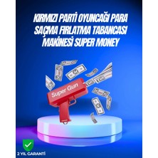 Nerm Dolar Boyutunda Kâğıt Atışı Yapan Pil ile Çalışan Oyuncak Tabanca