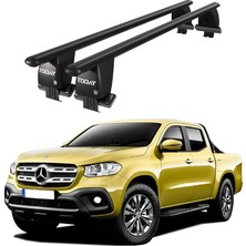 Today Auto Royal Mercedes X-Class (2018 ve Sonrası) Uyumlu Siyah Ara Atkı Port Bagaj Tavan Barı