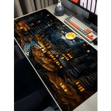 Charmbi Nehir Kasabası 40X90 Procontrol Mouse Pad Gaming Mousepad Kaymaz Taban Büyük Oyuncu Ultra Pürüzsüz