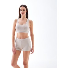 Soulofyou  Ultra Soft Şort&crop - Bej