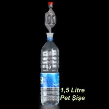 Mvinyo Silikon Fermantasyon Tıpası ve Hava Kilidi (1,5 Lt Pet Şişe Uyumlu)  5 SET