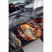 Charmbi Beyaz Dağlar 30X70 Procontrol Mouse Pad Gaming Mousepad Kaymaz Taban Büyük Oyuncu Ultra Pürüzsüz