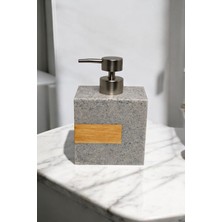 Bereketli Store 430 ml Mermer Görünümlü Sıvı Sabunluk – Banyo Mutfak Sabunluk Dispenseri - Dekoratif Sabunluk