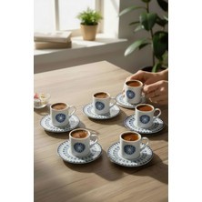 Bereketli Store Ada 6’lı Kahve Fincanı Seti | Kahve Servis Takımı