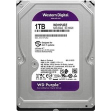 wd 1tb wd11purz 3.5 purple sata3 5400rpm 64mb 7-24 guvenlık harddisk 3 yıl resmi dist garantili
