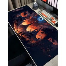 Charmbi Dark Fantasy 40X90 Procontrol Mouse Pad Gaming Mousepad Kaymaz Taban Büyük Oyuncu Ultra Pürüzsüz