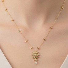 Stil Incisi/ Ervelina Zirkon Taşlı Kolye