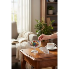 Bereketli Store Balık Pullu Cam Şekerlik – Kapaklı Cam Şekerlik, Lokumluk ve Çerez Sunumluk