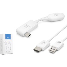  hadron hdx1390 type-c to hdmı – type-c’den hdmi’a kablosuz görüntü & ses aktarım seti beyaz